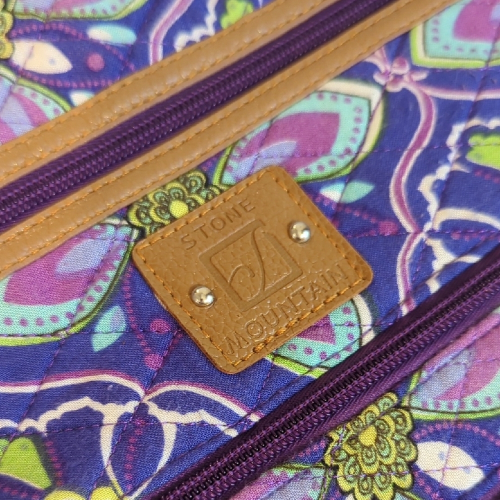 Floral Purple Crossbody Bag - Picture 3 of 6